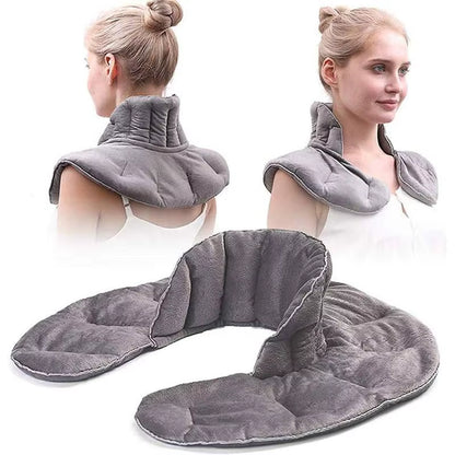 Moist Microwavable Heating Pad for Shoulder Heated Neck Protection Pack U-Shaped Cover Cervical Spine Shawl Pillow Back Warmer