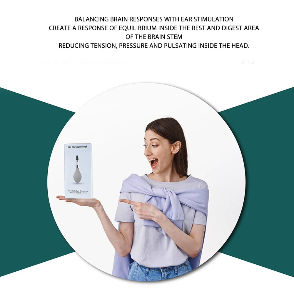 Inner Ear Pressure Relief Tool Reduce Tension Ear Pressure Tool Portable Silicone Inner Ear Pressure Tool for Headache